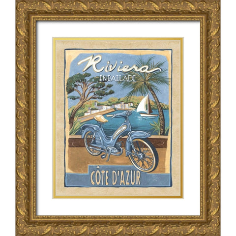 Riviera Gold Ornate Wood Framed Art Print with Double Matting by Audrey, Charlene