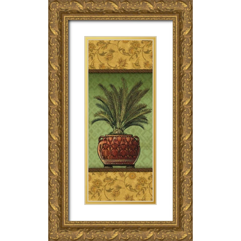 Tropical Plants II Gold Ornate Wood Framed Art Print with Double Matting by Audrey, Charlene