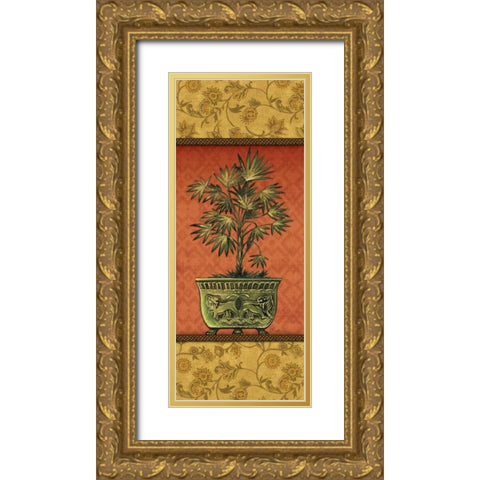 Tropical Plants III Gold Ornate Wood Framed Art Print with Double Matting by Audrey, Charlene