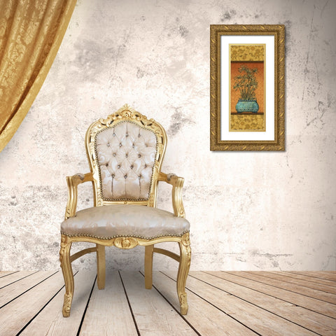 Tropical Plants IV Gold Ornate Wood Framed Art Print with Double Matting by Audrey, Charlene