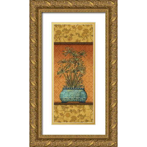 Tropical Plants IV Gold Ornate Wood Framed Art Print with Double Matting by Audrey, Charlene