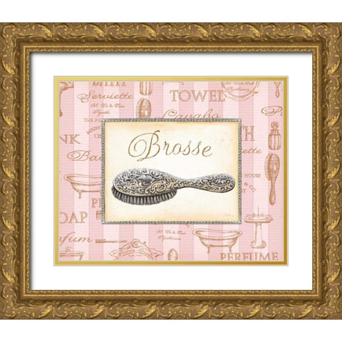 Beaute Feminine II Gold Ornate Wood Framed Art Print with Double Matting by Audrey, Charlene