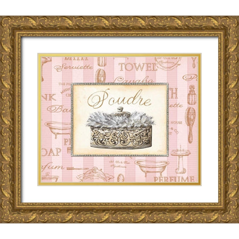 Beaute Feminine IV Gold Ornate Wood Framed Art Print with Double Matting by Audrey, Charlene
