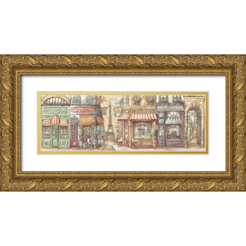 Boutique Gold Ornate Wood Framed Art Print with Double Matting by Audrey, Charlene