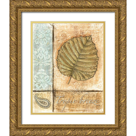 Ocean Breeze III Gold Ornate Wood Framed Art Print with Double Matting by Audrey, Charlene