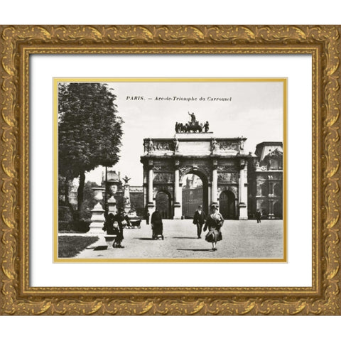 Paris II Gold Ornate Wood Framed Art Print with Double Matting by Babbitt, Gwendolyn