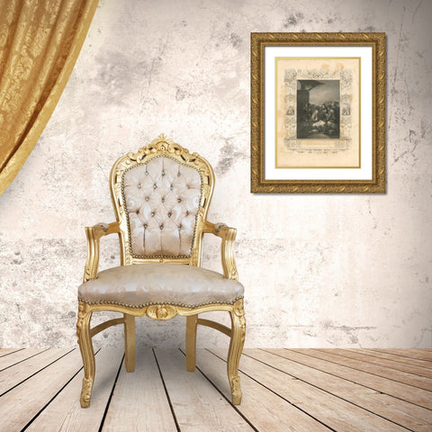 Faith Engraving IV Gold Ornate Wood Framed Art Print with Double Matting by Babbitt, Gwendolyn