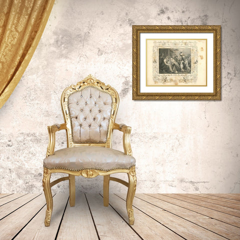 Faith Engraving VIII Gold Ornate Wood Framed Art Print with Double Matting by Babbitt, Gwendolyn