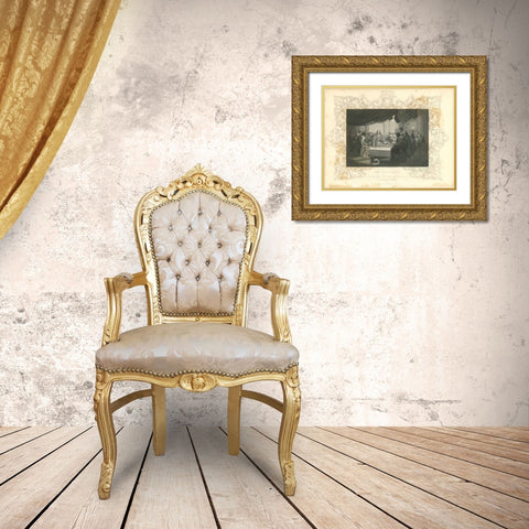Faith Engraving IX Gold Ornate Wood Framed Art Print with Double Matting by Babbitt, Gwendolyn
