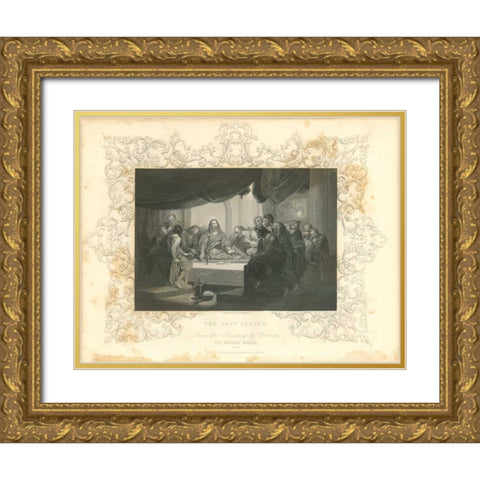 Faith Engraving IX Gold Ornate Wood Framed Art Print with Double Matting by Babbitt, Gwendolyn