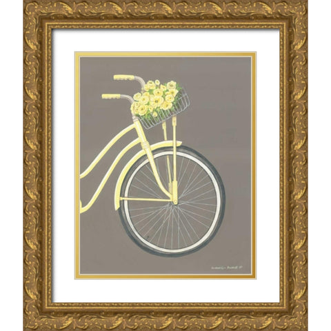 Bicycle II Gold Ornate Wood Framed Art Print with Double Matting by Babbit, Gwendolyn