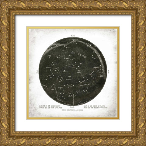 The Heavens II Gold Ornate Wood Framed Art Print with Double Matting by Babbitt, Gwendolyn