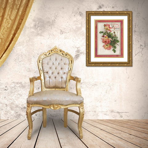 Rose City I Gold Ornate Wood Framed Art Print with Double Matting by Babbitt, Gwendolyn