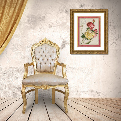 Rose City II Gold Ornate Wood Framed Art Print with Double Matting by Babbitt, Gwendolyn