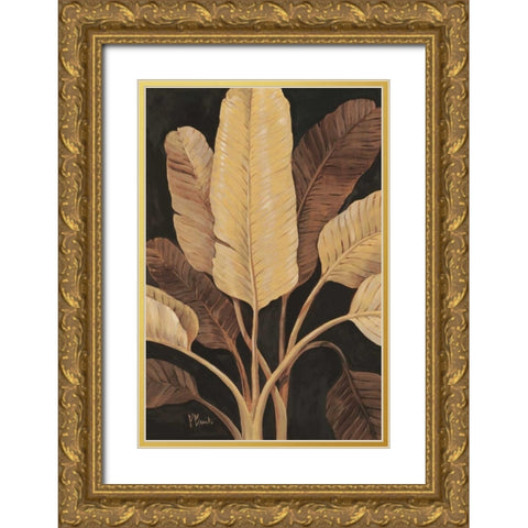 Traveller Palm Gold Ornate Wood Framed Art Print with Double Matting by Brent, Paul