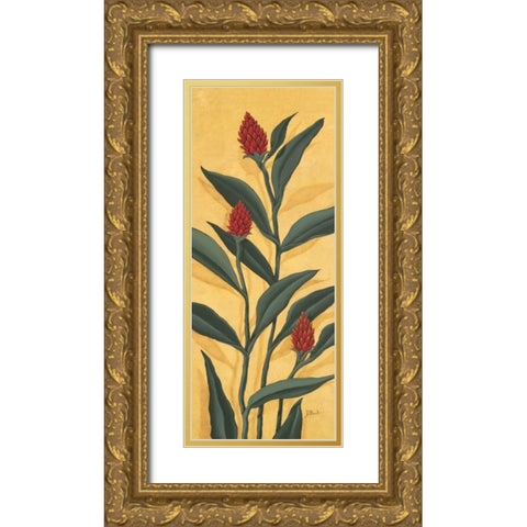 Red Ginger Gold Ornate Wood Framed Art Print with Double Matting by Brent, Paul