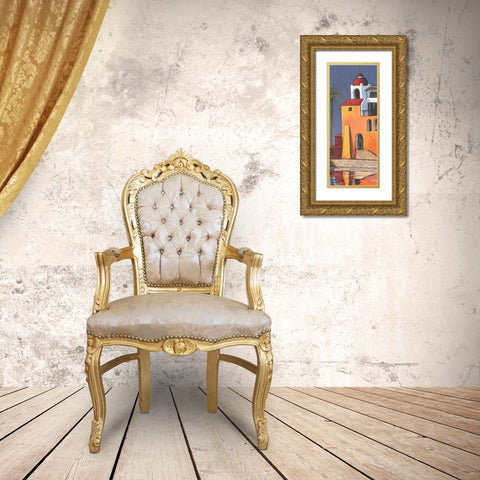Casita II Gold Ornate Wood Framed Art Print with Double Matting by Brent, Paul