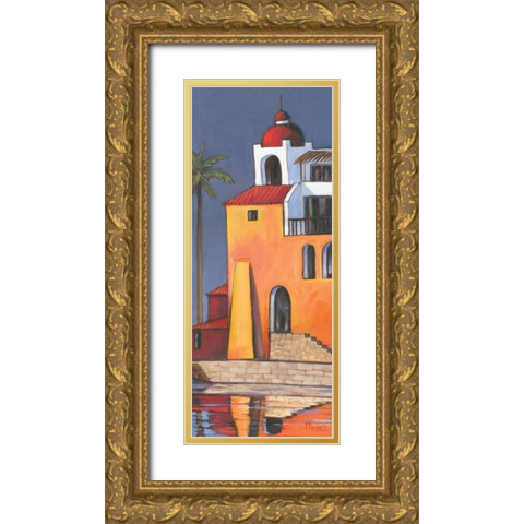 Casita II Gold Ornate Wood Framed Art Print with Double Matting by Brent, Paul