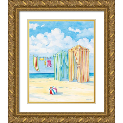 Oceanside II Gold Ornate Wood Framed Art Print with Double Matting by Brent, Paul