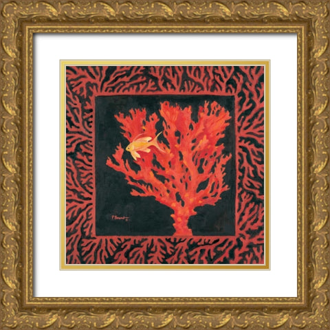 Sea Fan I Gold Ornate Wood Framed Art Print with Double Matting by Brent, Paul