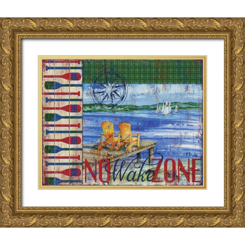 Lake Time III Gold Ornate Wood Framed Art Print with Double Matting by Brent, Paul