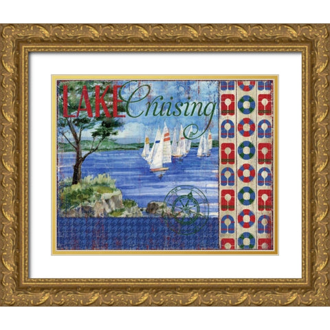 Lake Time IV Gold Ornate Wood Framed Art Print with Double Matting by Brent, Paul