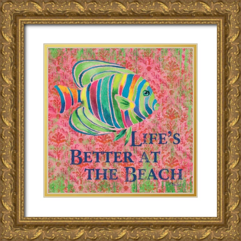 Kailua Cove III Gold Ornate Wood Framed Art Print with Double Matting by Brent, Paul