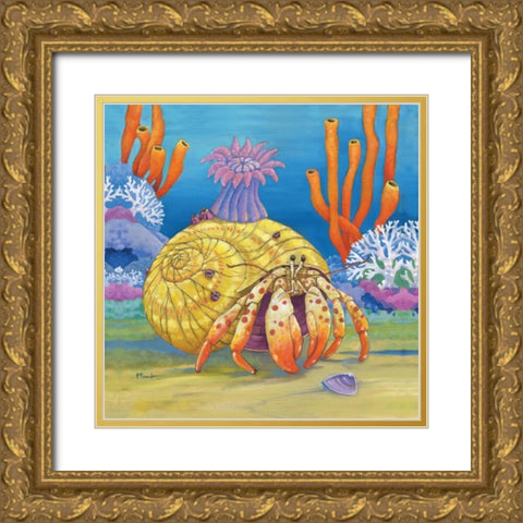 Under the Sea III Gold Ornate Wood Framed Art Print with Double Matting by Brent, Paul