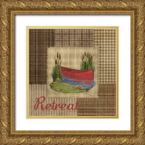 Leisure Lake I Gold Ornate Wood Framed Art Print with Double Matting by Brent, Paul