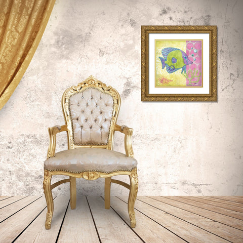 Fantasy Reef VI Gold Ornate Wood Framed Art Print with Double Matting by Brent, Paul