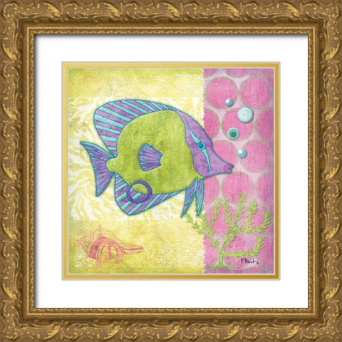 Fantasy Reef VI Gold Ornate Wood Framed Art Print with Double Matting by Brent, Paul