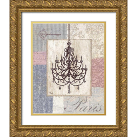 Boutique de Paris II Gold Ornate Wood Framed Art Print with Double Matting by Brent, Paul