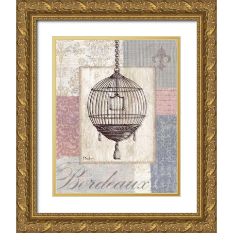 Boutique de Paris III Gold Ornate Wood Framed Art Print with Double Matting by Brent, Paul