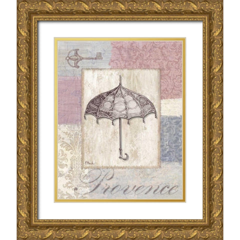 Boutique de Paris IV Gold Ornate Wood Framed Art Print with Double Matting by Brent, Paul