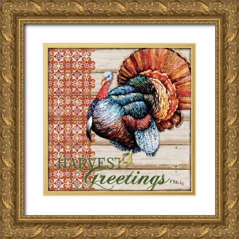 Give Thanks II Gold Ornate Wood Framed Art Print with Double Matting by Brent, Paul