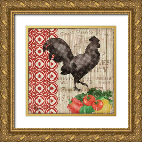 Farmers Market I Gold Ornate Wood Framed Art Print with Double Matting by Brent, Paul