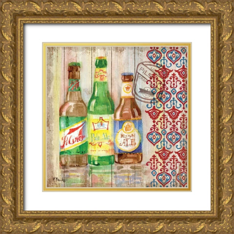 Bellevue Beer II Gold Ornate Wood Framed Art Print with Double Matting by Brent, Paul