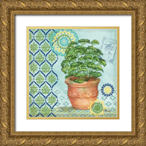 Garden to Table IV Gold Ornate Wood Framed Art Print with Double Matting by Brent, Paul
