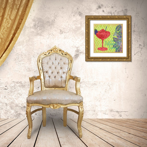 Island Breeze I Gold Ornate Wood Framed Art Print with Double Matting by Brent, Paul