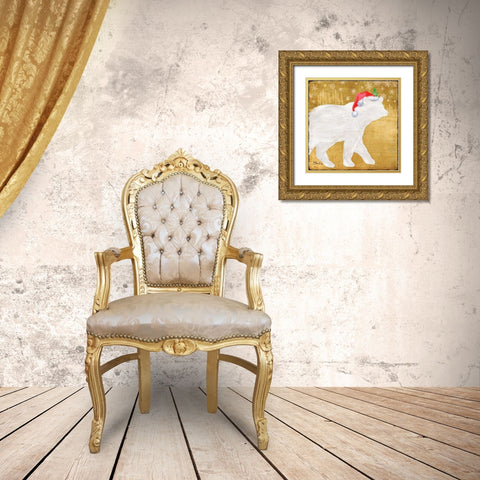 Gold Holiday I Gold Ornate Wood Framed Art Print with Double Matting by Brent, Paul