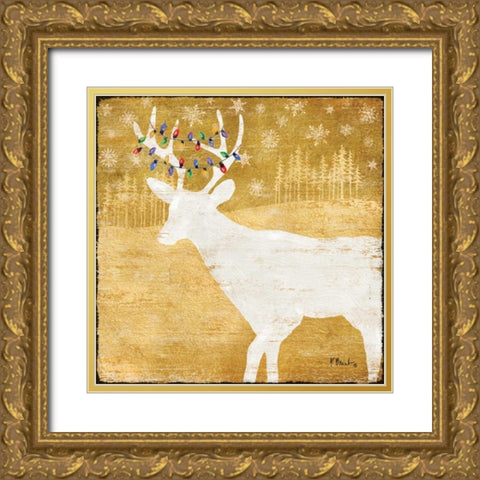 Gold Holiday II Gold Ornate Wood Framed Art Print with Double Matting by Brent, Paul