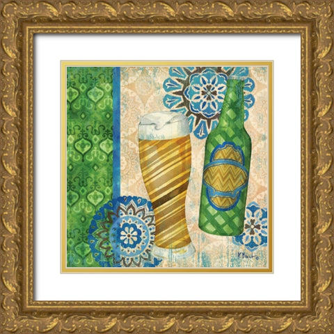 Bright Brew II Gold Ornate Wood Framed Art Print with Double Matting by Brent, Paul
