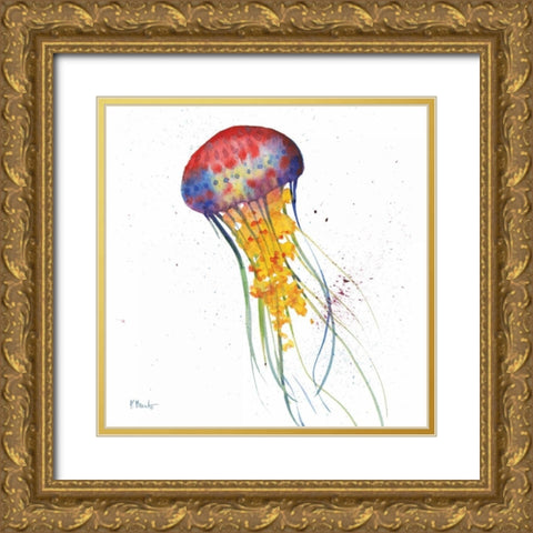 Deep Sea Jellies I Gold Ornate Wood Framed Art Print with Double Matting by Brent, Paul