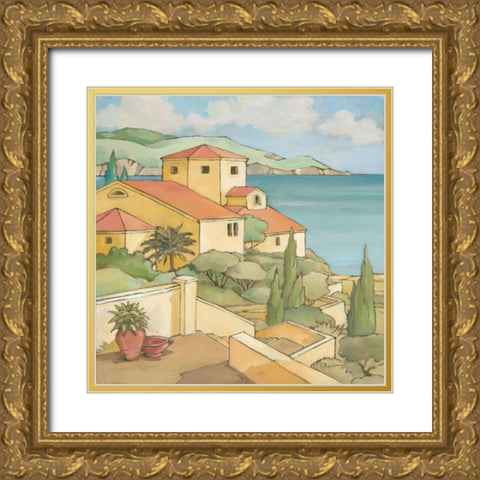 Torrino I Gold Ornate Wood Framed Art Print with Double Matting by Brent, Paul