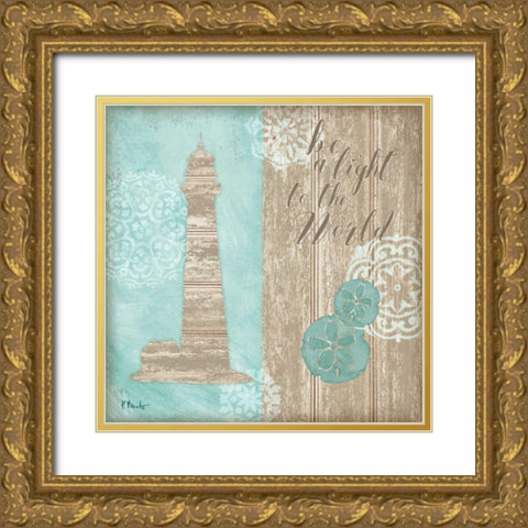 Beach Boardwalk III Gold Ornate Wood Framed Art Print with Double Matting by Brent, Paul