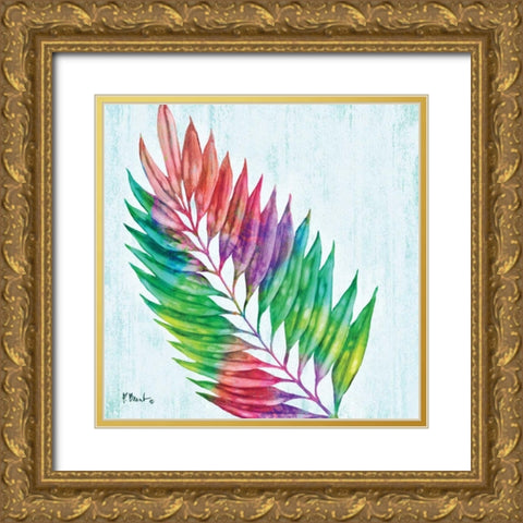 Prism Palm I Gold Ornate Wood Framed Art Print with Double Matting by Brent, Paul