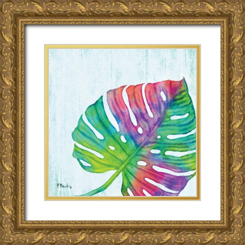 Prism Palm II Gold Ornate Wood Framed Art Print with Double Matting by Brent, Paul