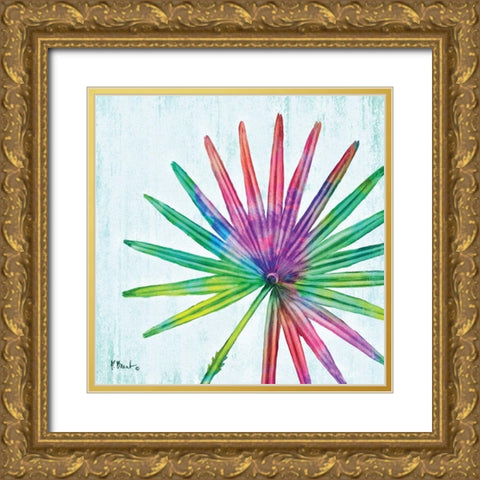 Prism Palm IV Gold Ornate Wood Framed Art Print with Double Matting by Brent, Paul