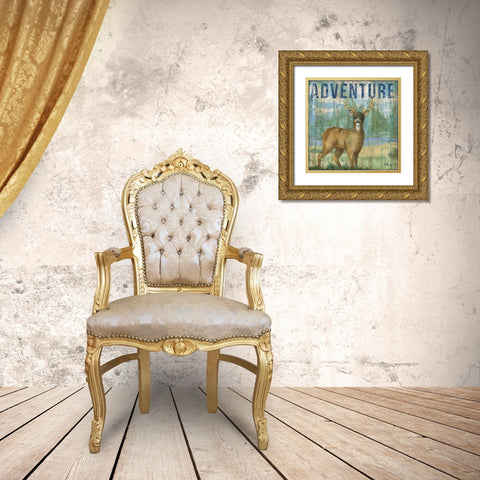 Adventure Lodge I Gold Ornate Wood Framed Art Print with Double Matting by Brent, Paul