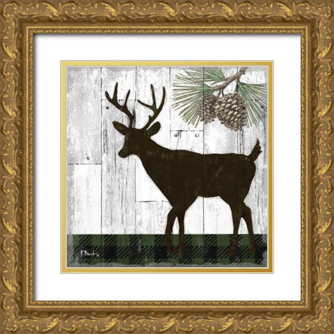 Wildwood Lodge II Gold Ornate Wood Framed Art Print with Double Matting by Brent, Paul